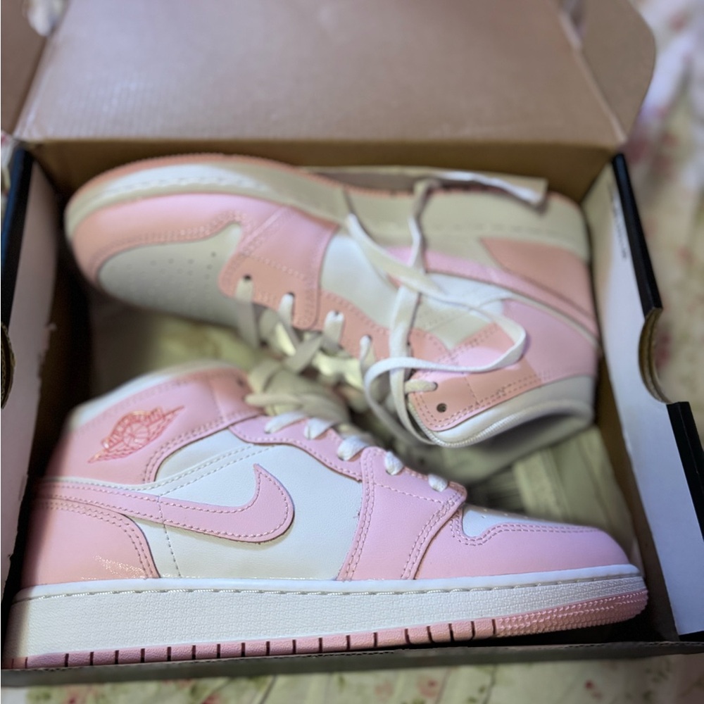 Pink Nike Jordan’s shoes